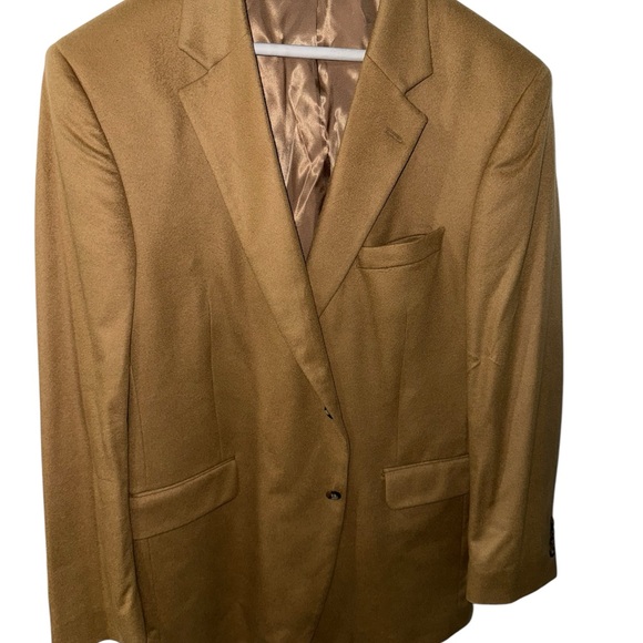Classic Tan Men's Blazer 46L - Picture 1 of 5